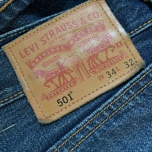 Men’s Levi’s 501 Made in USA Size 34/32 NWOT